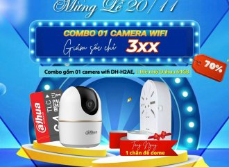 Ưu Đãi Lớn Nhất Mừng Lễ 20/11 – Combo Camera Wifi DH-H2AE Giá Chỉ Từ 3xx