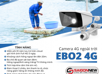 CAMERA EBO2 4G LẮP NGOÀI TRỜI - ĐỘ PHÂN GIẢI FULL HD 1080P