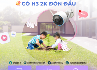 Camera WIFI H3 2K Ngoài Trời Thông Minh Ngoài Trời Của EZVIZ