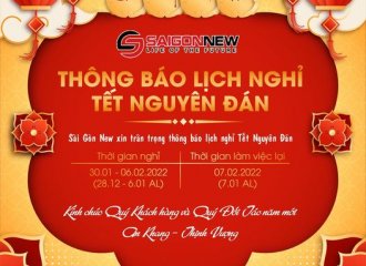 THÔNG BÁO LỊCH NGHỈ TẾT NGUYÊN ĐÁN 2022