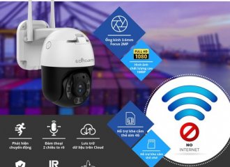 EBITCAM 843-4G - CAMERA NGOÀI TRỜI DÙNG SIM 4G