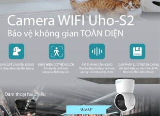 CAMERA IP WIFI 360 ĐỘ UNIARCH UHO-S2 - BẢO VỆ KHÔNG GIAN TOÀN DIỆN