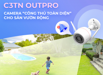 EZVIZ C3TN OUTDOOR 3MP - CÔNG THỦ TOÁN DIỆN CHO SÂN VƯỜN RỘNG