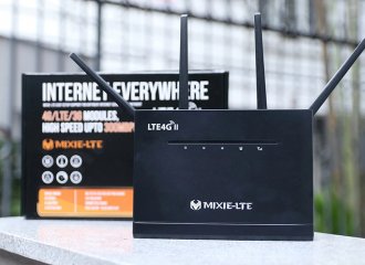 Router Wifi 4G LTE MIXIE II Chính hãng (4 Anten - 32 user - 4 Cổng Lan)