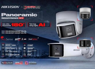 CAMERA PANORAMIC HIKVISION – GÓC NHÌN 180°, TÍCH HỢP CÔNG NGHỆ AI HIỆN ĐẠI