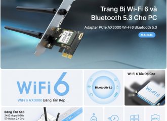 Trang Bị Wi-Fi 6 Và Bluetooth 5.3 Cho PC Với Mercusys MA80XE