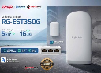 Wireless Bridge Ruijie Reyee RG-EST350G – Giải pháp truyền dẫn WiFi khoảng cách xa