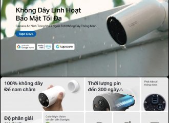 Tapo C425: Camera An Ninh Không Dây Linh Hoạt, Thời Lượng Pin Ấn Tượng Lên Đến 300 Ngày