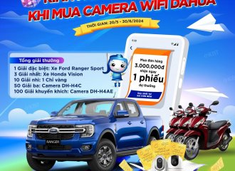 Chương Trình Khuyến Mãi Hấp Dẫn: RINH NGAY FORD RANGER KHI MUA CAMERA WIFI DAHUA