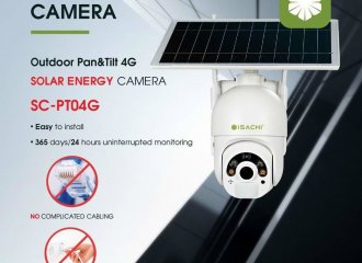 Camera IP PTZ ISACHI Năng Lượng Mặt Trời Và Sim 4G ISACHI SC-PT04G