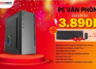TRỌN BỘ CASE PC VĂN PHÒNG GIÁ RẺ CHỈ TỪ 3890K 
