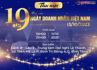 SỰ KIỆN KỶ NIỆM 19 NĂM NGÀY DOANH NHÂN VIỆT NAM 13/10 