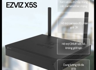 EZVIZ X5S: Trung tâm quản lý camera thông minh, lưu trữ khủng 8TB, kết nối không giới hạn