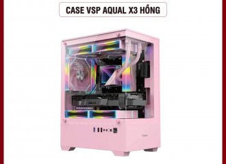 CASE VSP AQUAL X3 HỒNG – ĐỈNH CAO THIẾT KẾ, TỐI ƯU HIỆU NĂNG, TẠO DẤU ẤN KHÁC BIỆT CHO DÀN PC