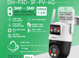 DAHUA PICOO SERIES – BỘ BA CAMERA 4G ĐỘT PHÁ CHO GIÁM SÁT THÔNG MINH