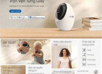  Camera Tapo C260 – Ghi Hình Sắc Nét, Bảo Vệ Gia Đình Mỗi Giây