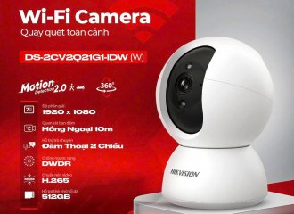 Camera WiFi Hikvision DS-2CV2Q21G1-IDW – Giải Pháp Giám Sát Toàn Cảnh 360° Hiện Đại