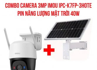 Combo Camera 3MP IMOU IPC-K7FP-3HOTE + Pin Năng Lượng Mặt Trời 40W – Giải Pháp An Ninh Toàn Diện, Ti