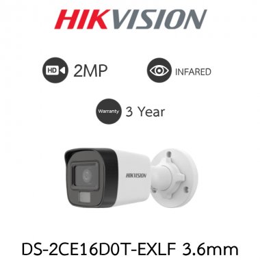 Camera HDTVI 2MP Dual Light HIKVISION DS-2CE16D0T-EXLF