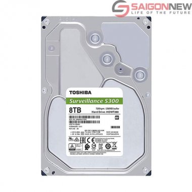 Ổ cứng Toshiba S300 Surveillance HDD 8TB HDWT380UZSVA