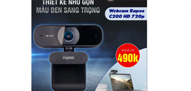 WEBCAM RAPOO C200 HD 720p
