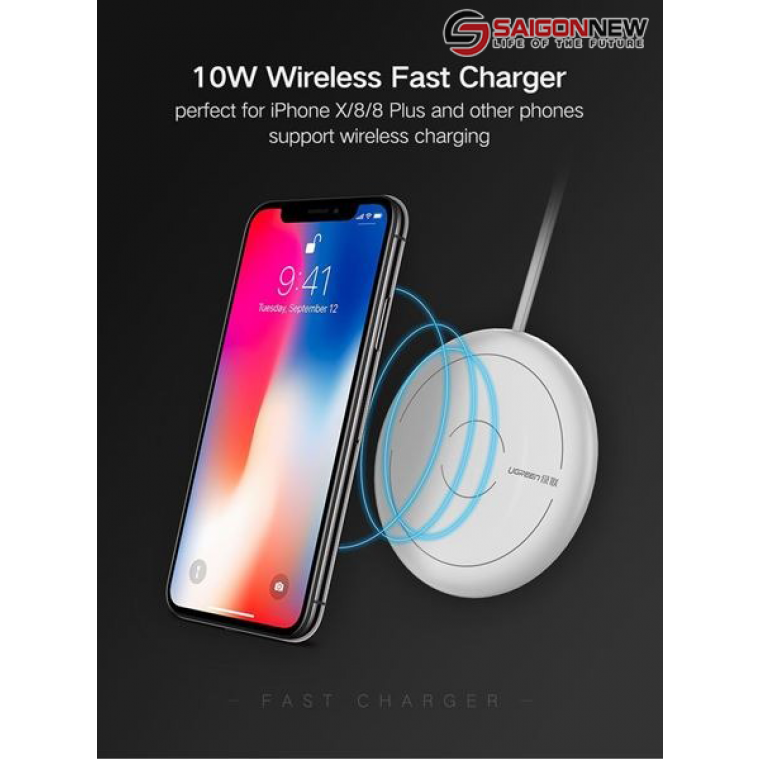 Đế sạc nhanh không dây 10W UGREEN 40922 CD171