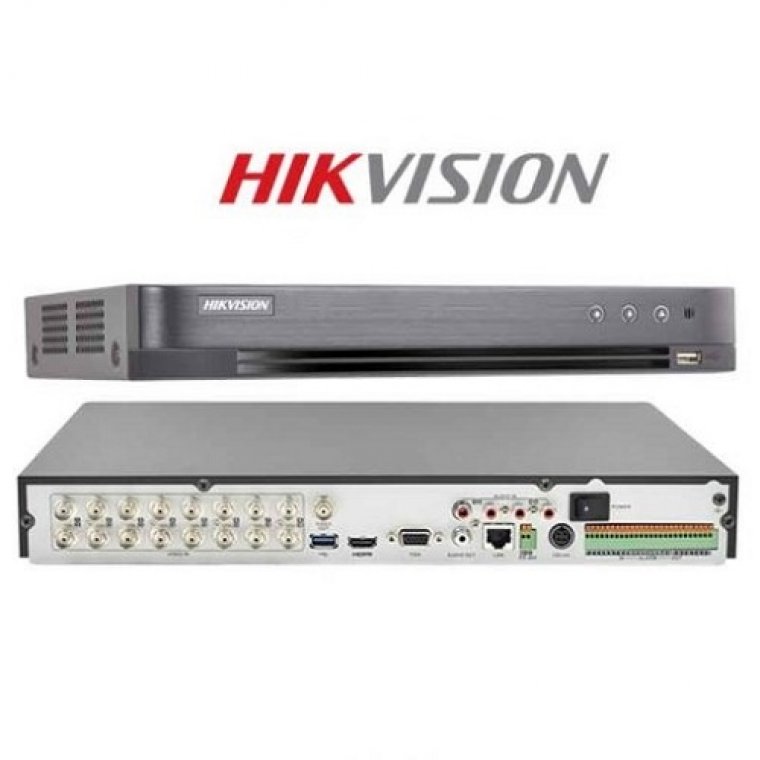 Đầu ghi hình Hybrid TVI-IP 16 kênh TURBO 4.0 HIKVISION DS-7216HUHI-K2 (Không hỗ trợ Alarm)