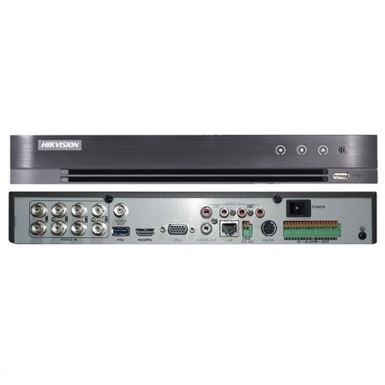 Đầu ghi hình Hybrid TVI-IP 8 kênh TURBO 4.0 HIKVISION DS-7208HUHI-K1 (hỗ trợ Alarm)