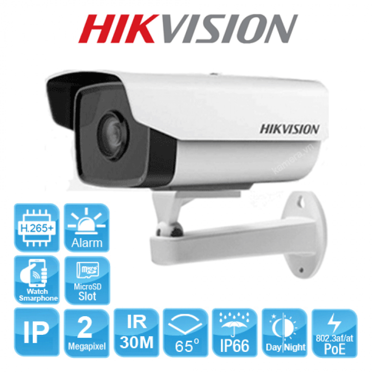 Camera IP hồng ngoại 2.0 Megapixel HIKVISION DS-2CD2T21G0-IS