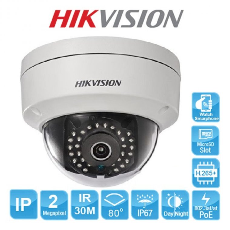 Camera IP Dome hồng ngoại 2.0 Megapixel HIKVISION DS-2CD2121G0-I