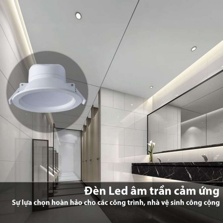 ĐÈN LED ÂM TRẦN CẢM ỨNG VI SÓNG KAWASAN - MSD7W