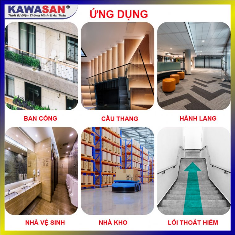 ĐÈN LED ÂM TRẦN CẢM ỨNG VI SÓNG KAWASAN - MSD7W