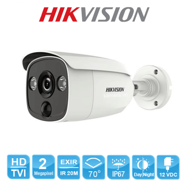Camera HD-TVI hồng ngoại 2.0 Megapixel HIKVISION DS-2CE12D0T-PIRL