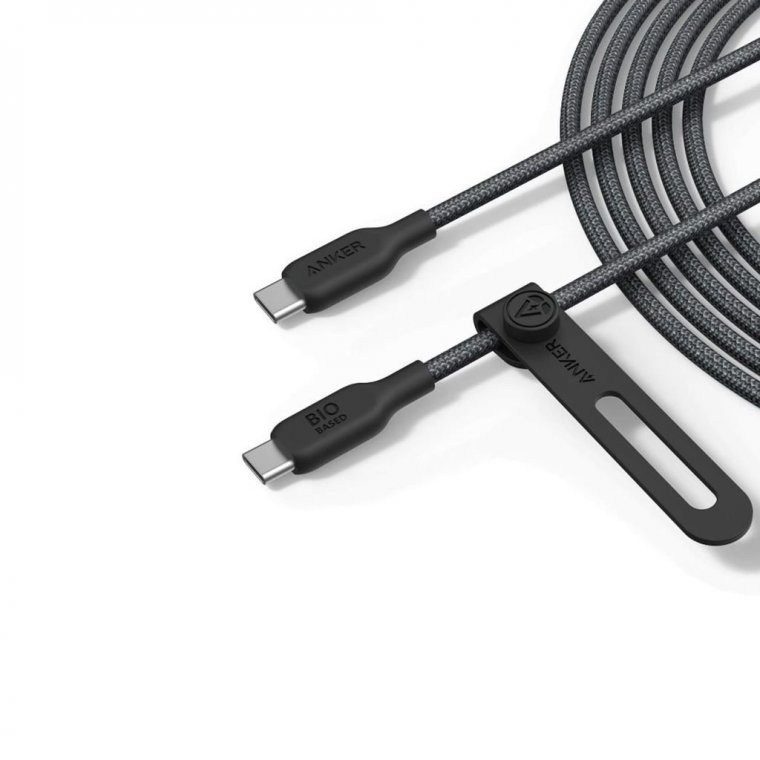 Cáp sạc Anker 543 C-C 0.9m Nylon Bio-braided Đen (Black) – B2C_A80E5041