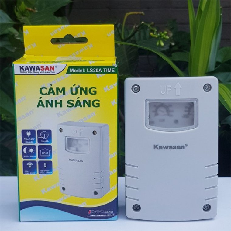 ĐUI ĐÈN CẢM ỨNG ÁNH SÁNG KAWASAN - LS20A-TIME (KÍN NƯỚC IP44)