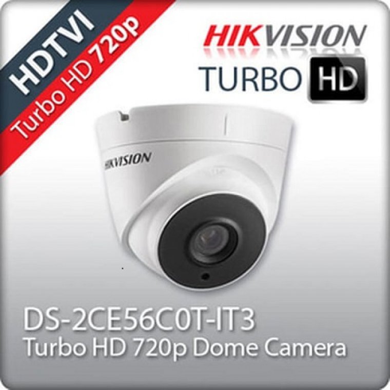 Camera HD-TVI Dome hồng ngoại 1.0 Megapixel HIKVISION DS-2CE56C0T-IT3