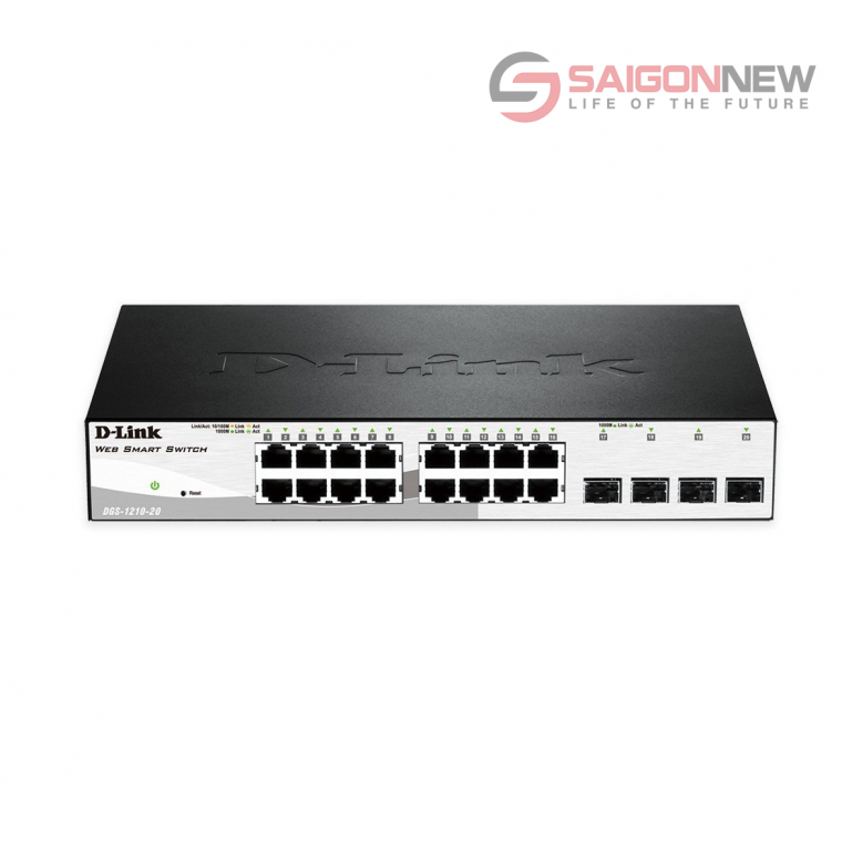 DGS-1210-20 20-Port Gigabit Smart Managed Switch