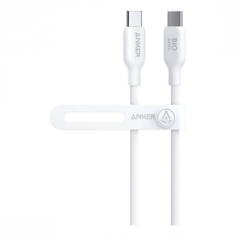 Cáp sạc Anker 544 C-C 0.9m TPE Bio-Based Trắng (White) – B2B_A80F1H21