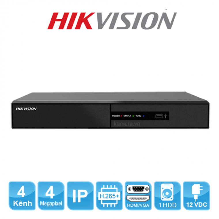 Đầu ghi hình camera IP 4 kênh HIKVISION DS-7104NI-Q1/M