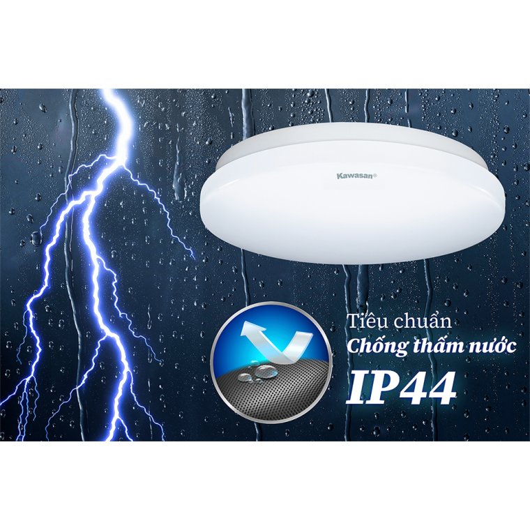 ĐÈN ỐP TRẦN CẢM ỨNG VI SÓNG KAWSAN - MS326-12W