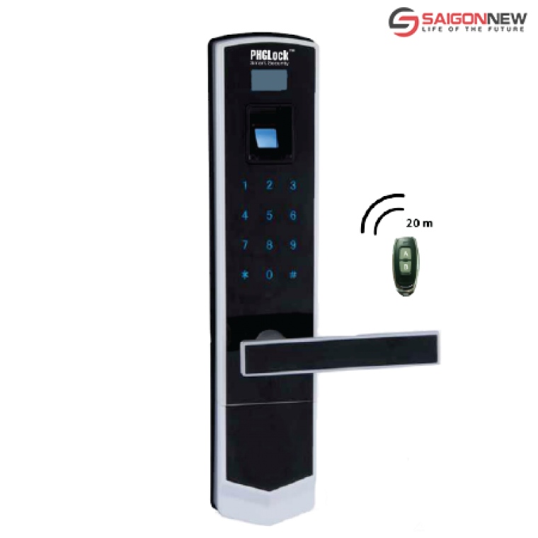 Khoá cửa chính văn phòng PHGLock FP3308W có remote