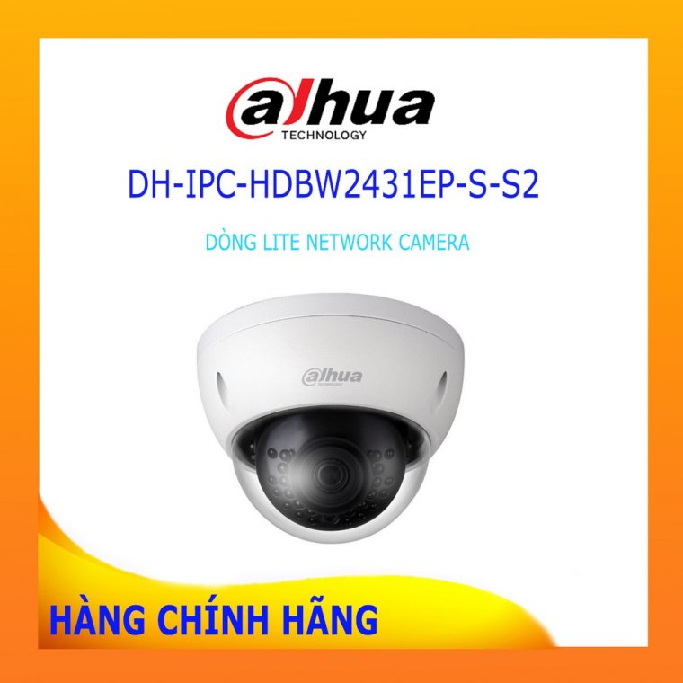 Camera IP Dome Starlight 4.0MP DAHUA DH-IPC-HDBW2431EP-S-S2