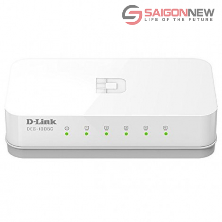 Thiết bị chuyển mạch Switch D-Link DES 1005C 5-Port 10/100 Mbps