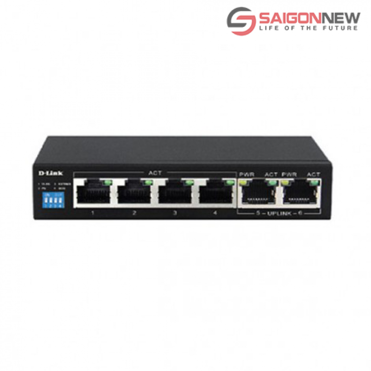 Switch POE D-Link 6P DES-F1006P