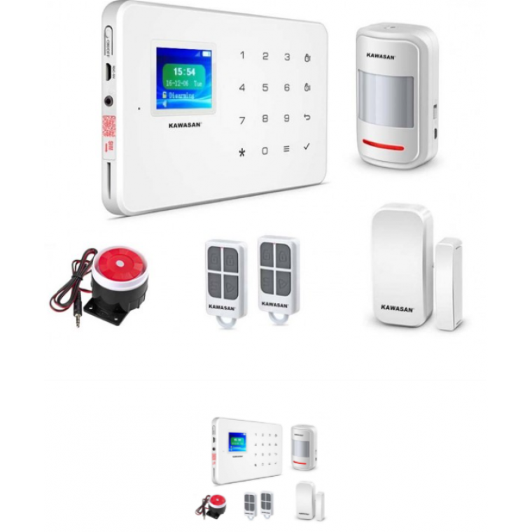 THIẾT BỊ BÁO ĐỘNG THÔNG MINH - ĐIỀU KHIỂN QUA WIFI KAWASAN - 262 T WIFI SIM 
