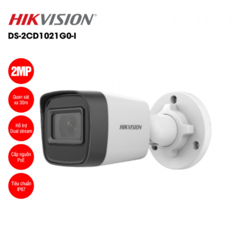 Camera IP 2 MP Hisvision DS-2CD1021G0-I 4MM