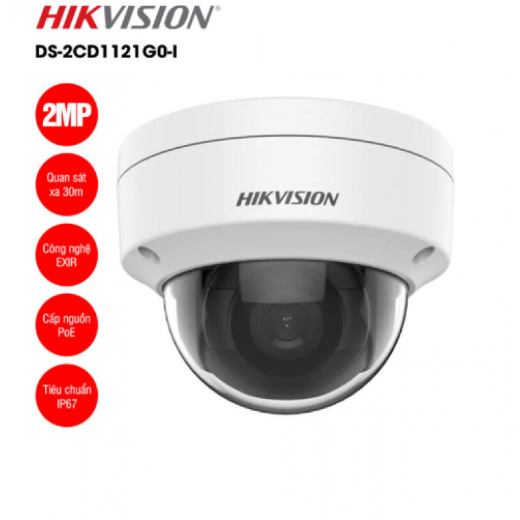 Camera IP 2 MP Hisvision DS-2CD1121G0-I (2,8MM)