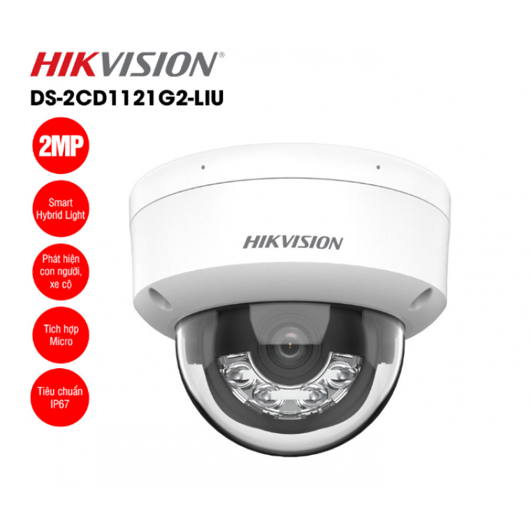Camera IP 2 MP Hisvision DS-2CD1121G2-LIU (2,8MM)