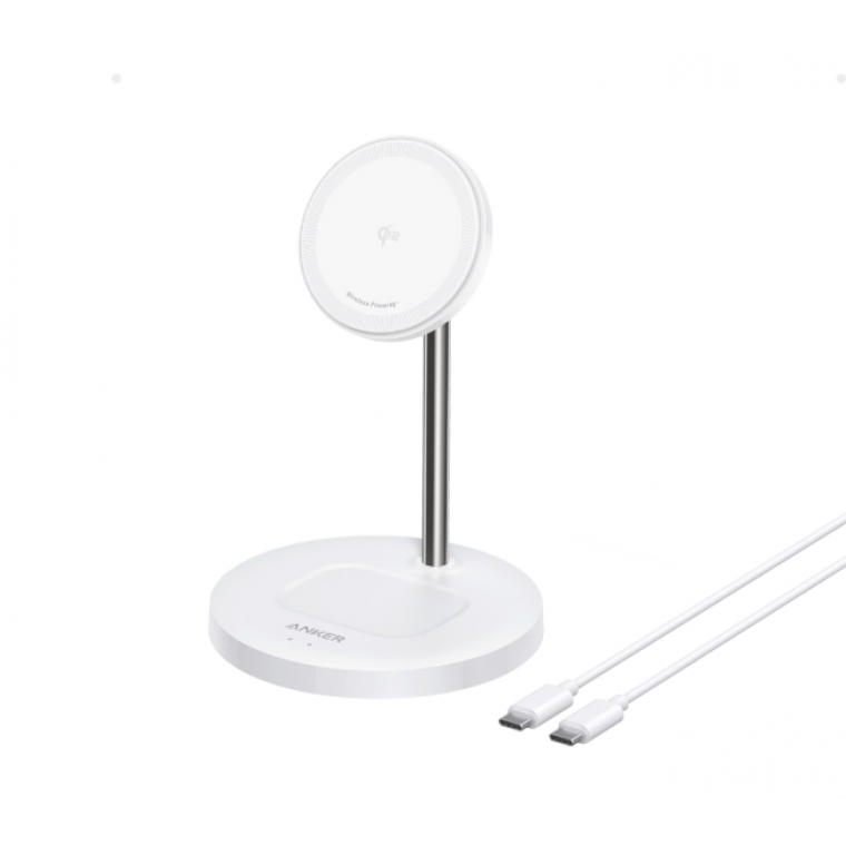 Đế sạc Anker MagGo 1C 15W (2-in-1 Dock Stand, with USB-C cable) Trắng (White) B2B_A25M7H21