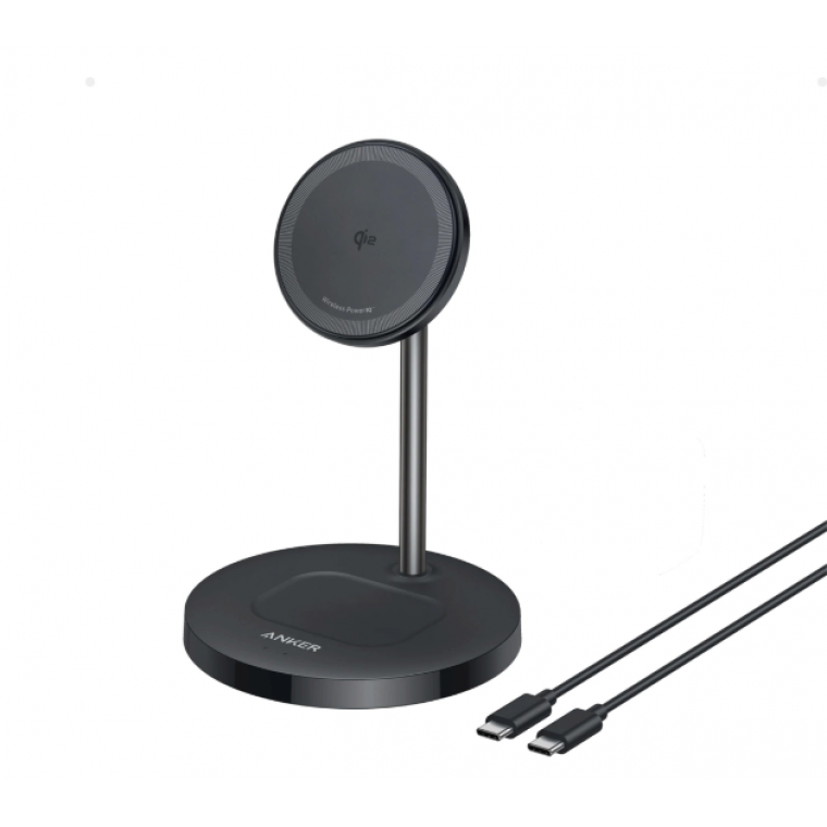 Đế sạc không dây Anker 1C 15W (2-in-1, Stand) Đen (Black) B2B_A2544